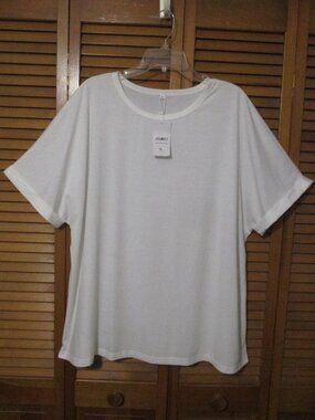 Athmile NEW top lightweight stretchy soft cuffed sleeves size 3x